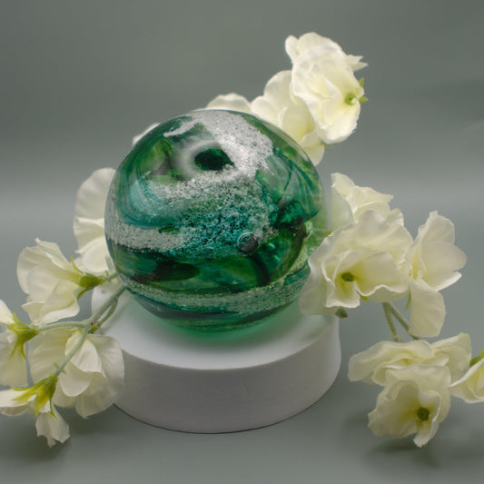 Ashes to Glass Round Paperweight-Stuart Wiltshire Glass Ltd