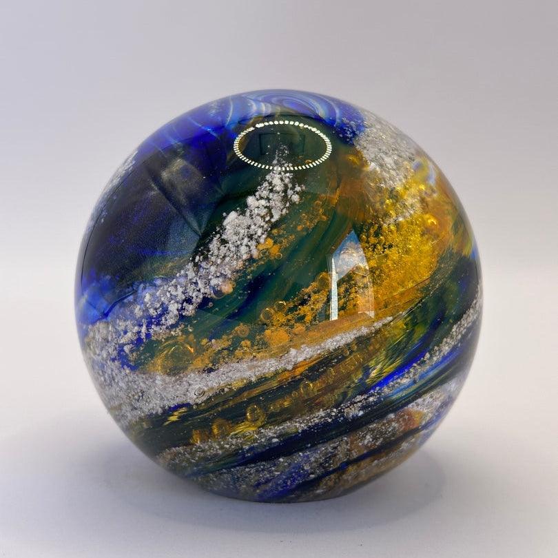 Ashes to glass Round Paperweight 