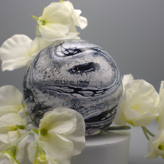 Ashes to glass Round Paperweight memorial