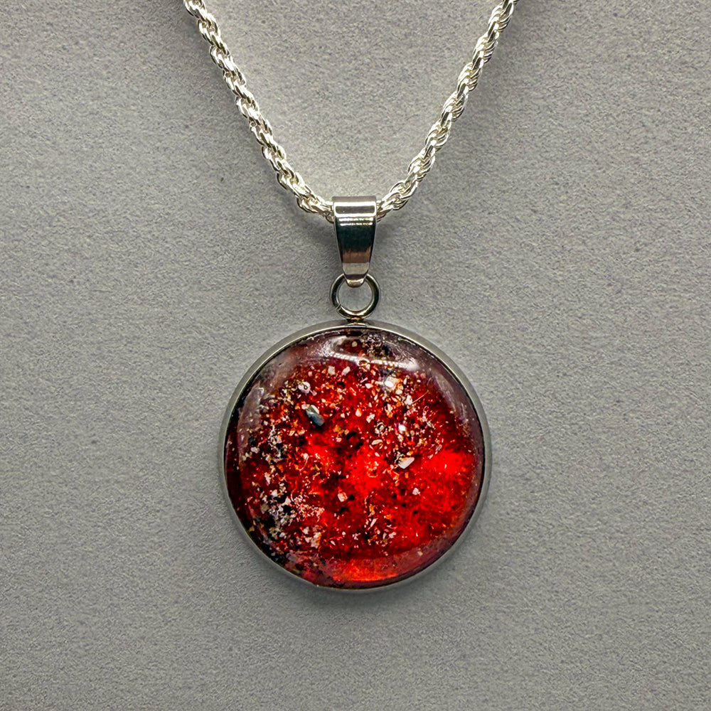 Ashes Round Pendant