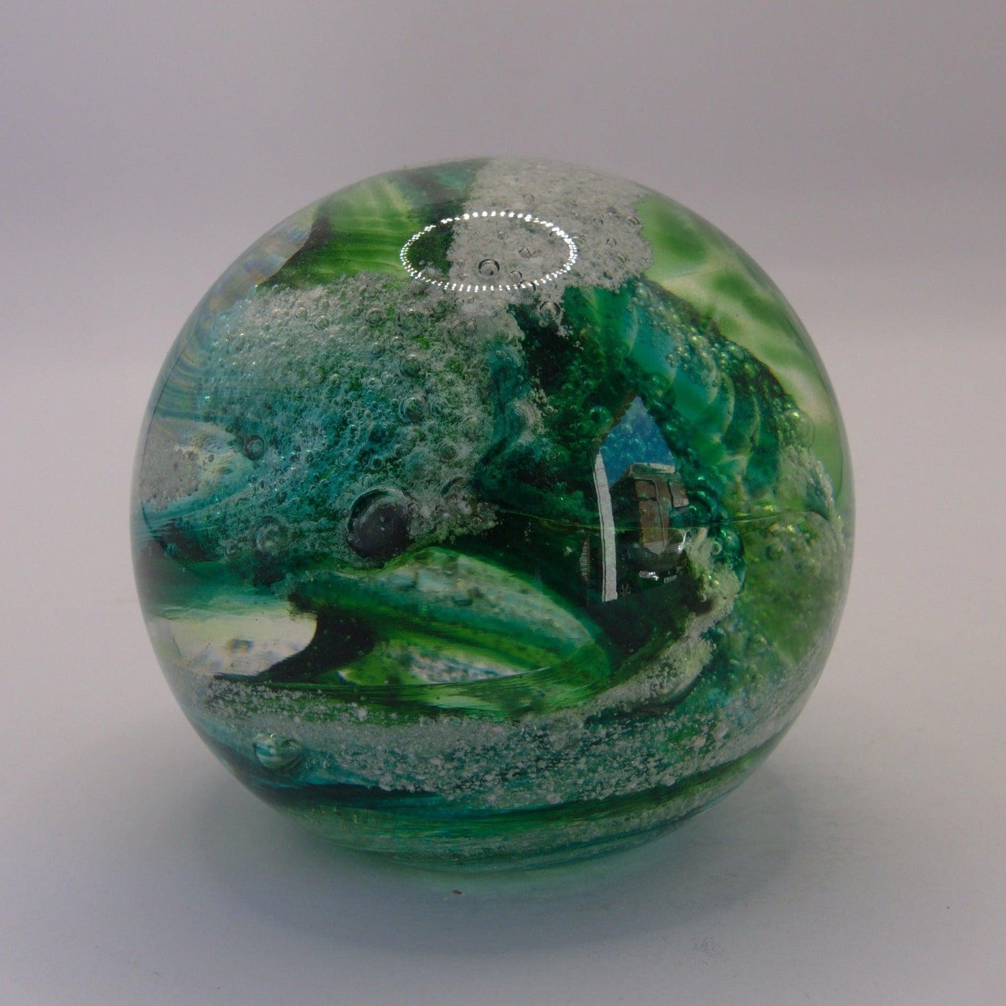 Ashes to Glass Round Paperweight