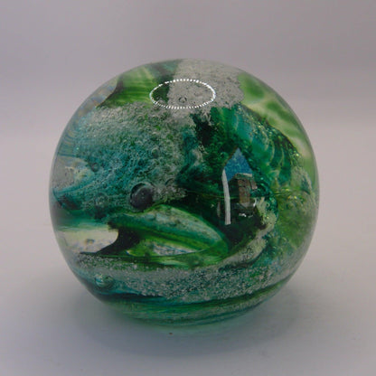 Ashes to Glass Round Paperweight