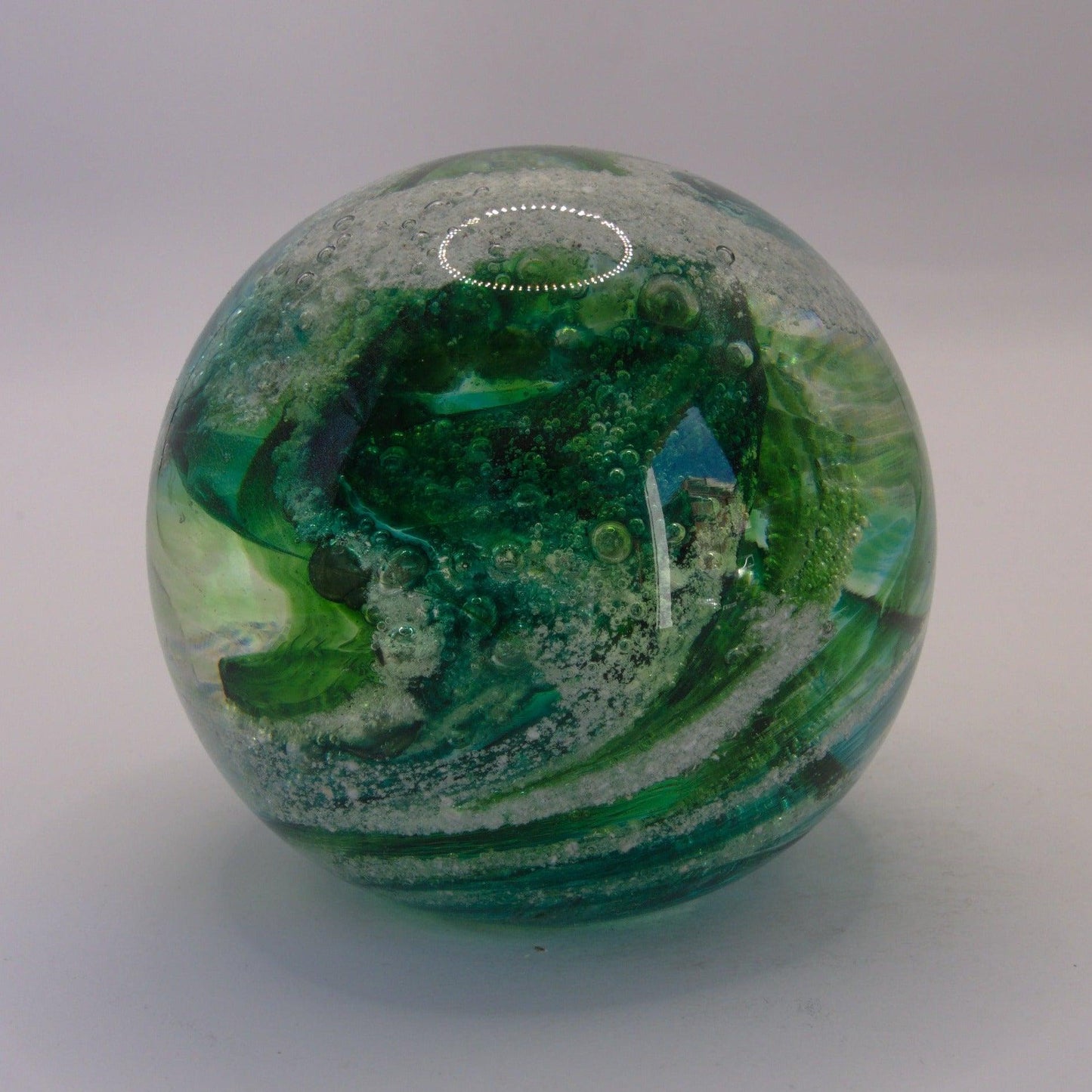 Ashes to Glass Round Paperweight