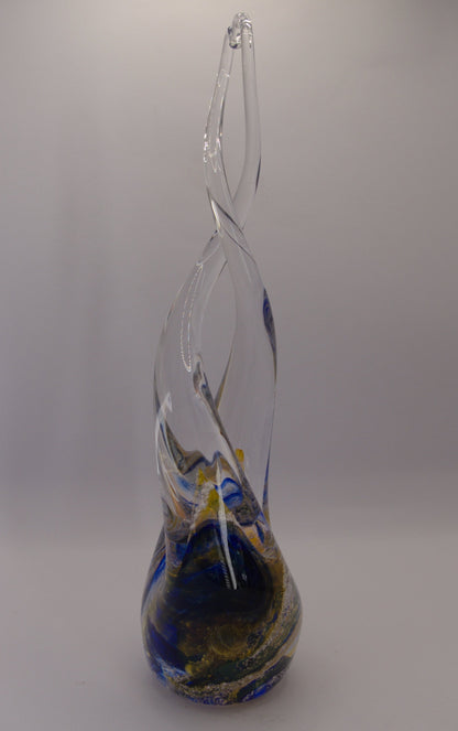 Ashes to Glass Heart Sculpture