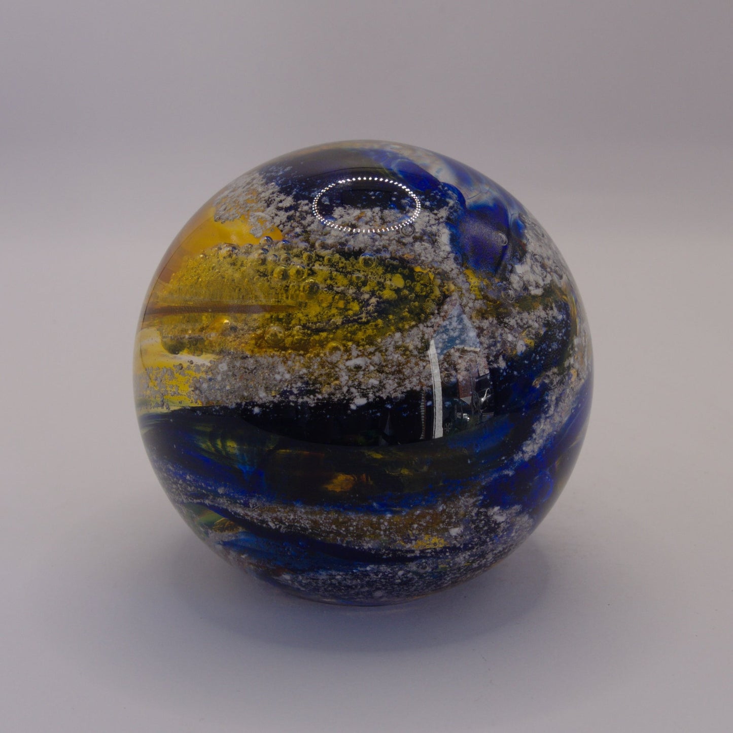 Ashes to Glass Round Paperweight