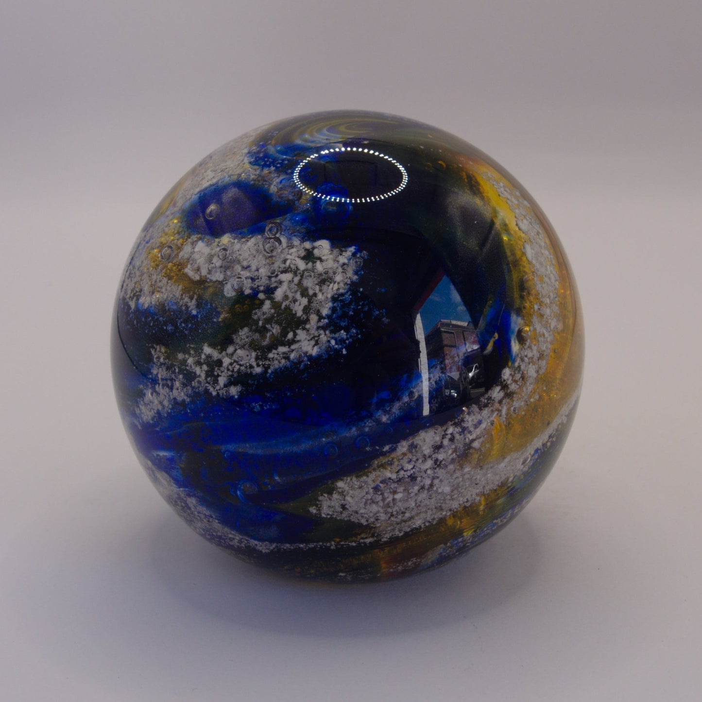 Ashes to Glass Round Paperweight