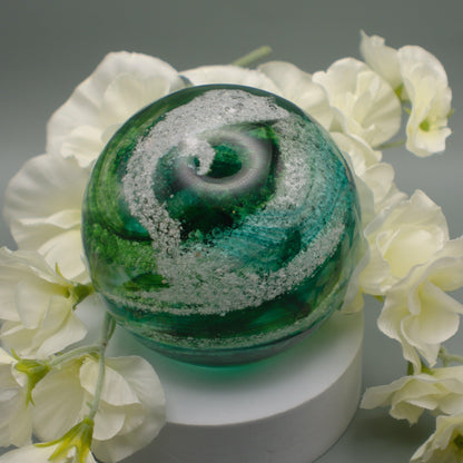 Ashes to Glass Round Paperweight