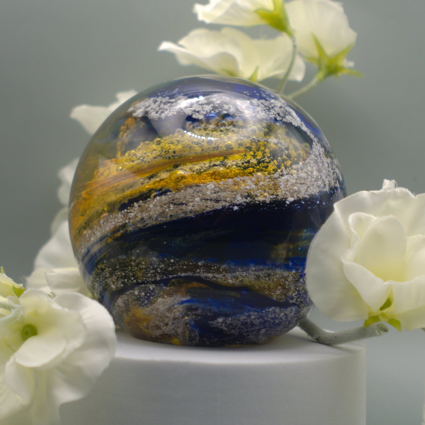 Ashes to Glass Round Paperweight