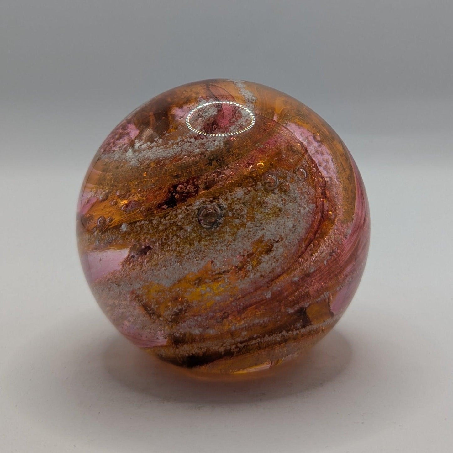 Ashes to Glass Round Paperweight