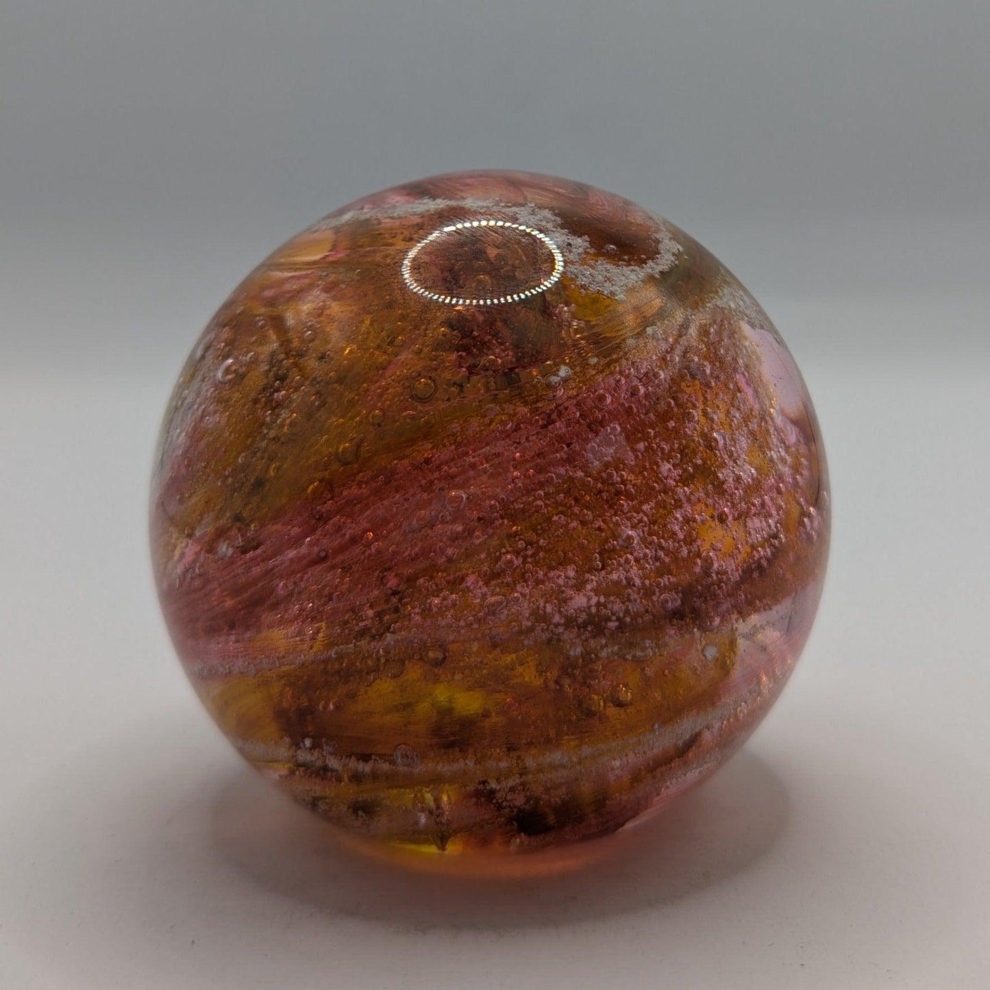 Ashes to Glass Round Paperweight