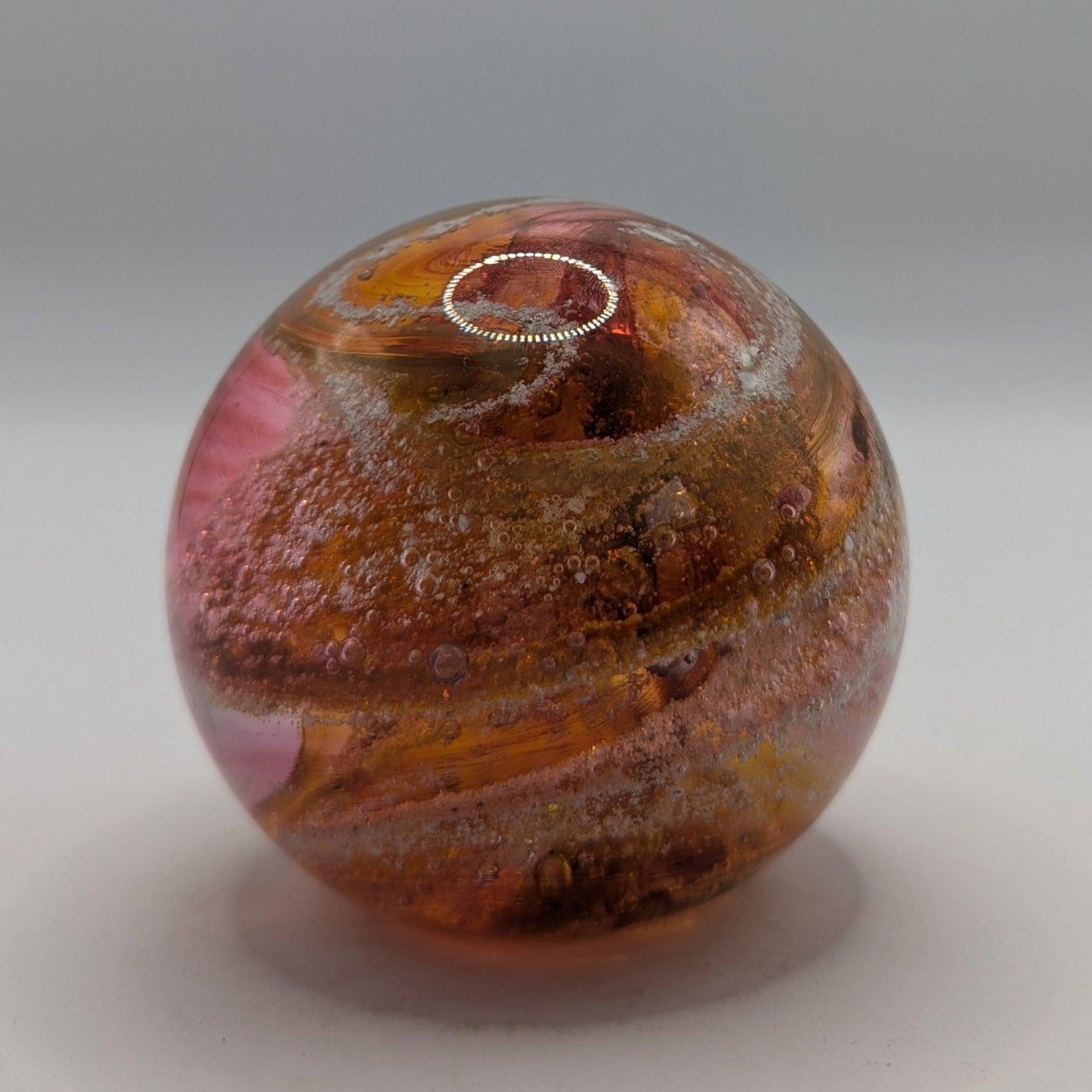 Ashes to Glass Round Paperweight