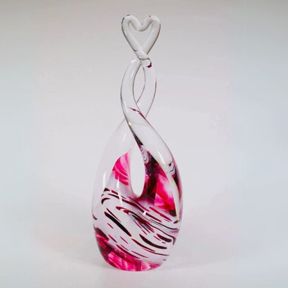 Glass Heart Sculpture