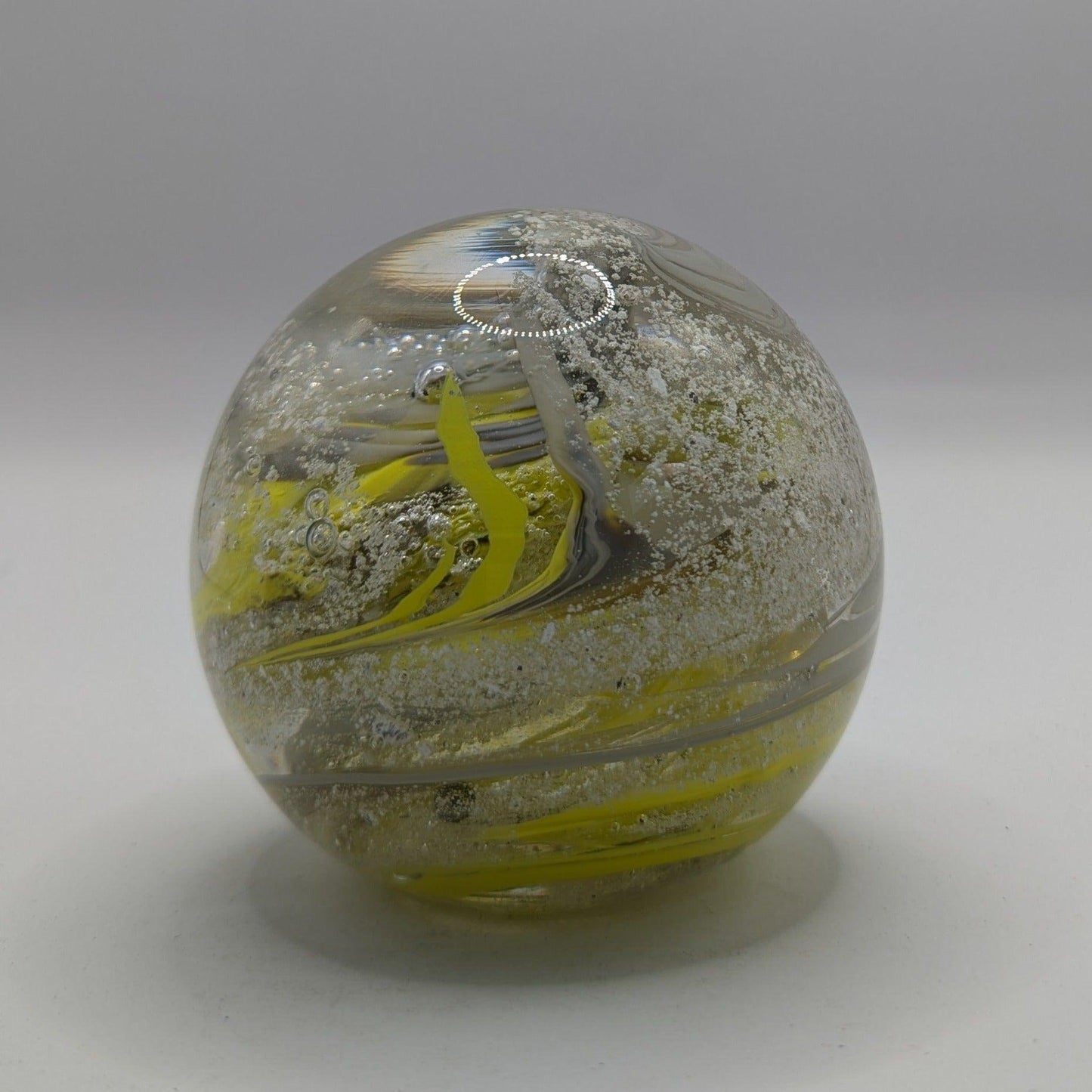 Ashes to Glass Round Paperweight