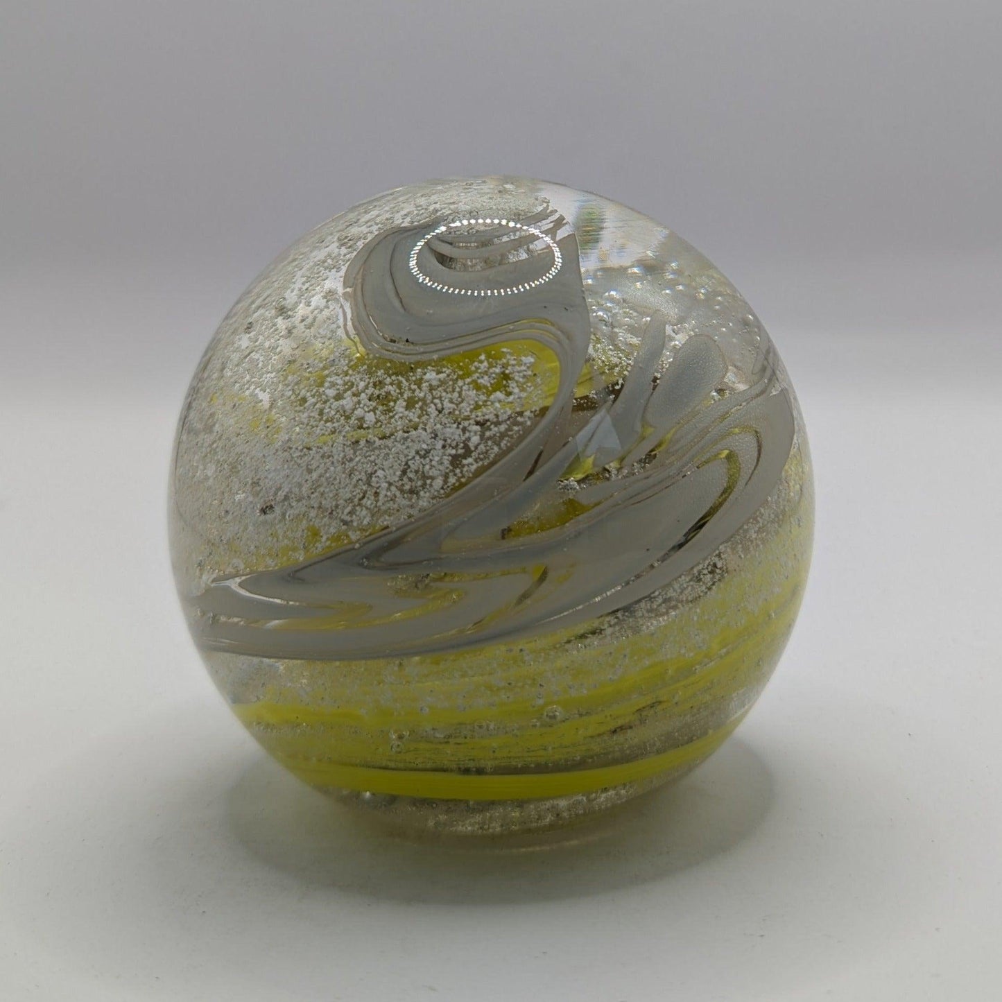 Ashes to Glass Round Paperweight