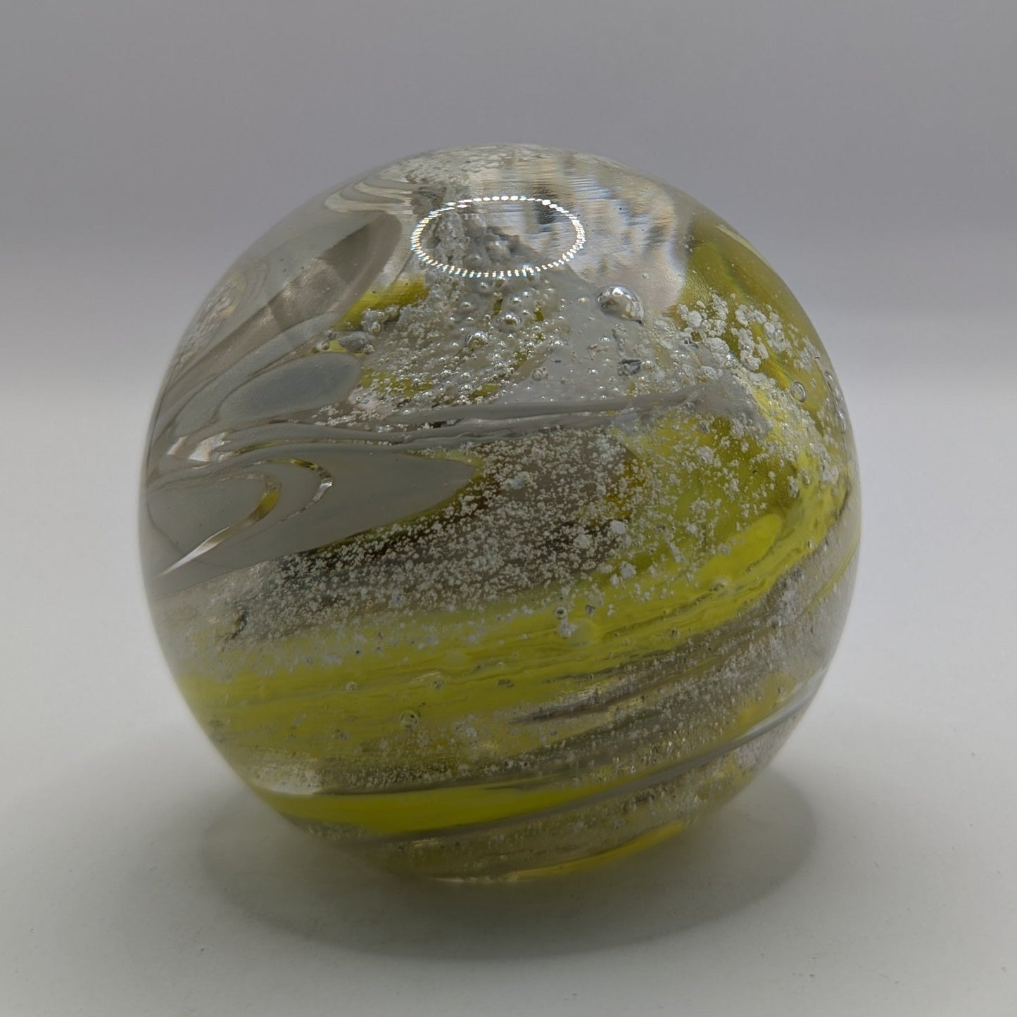 Ashes to Glass Round Paperweight