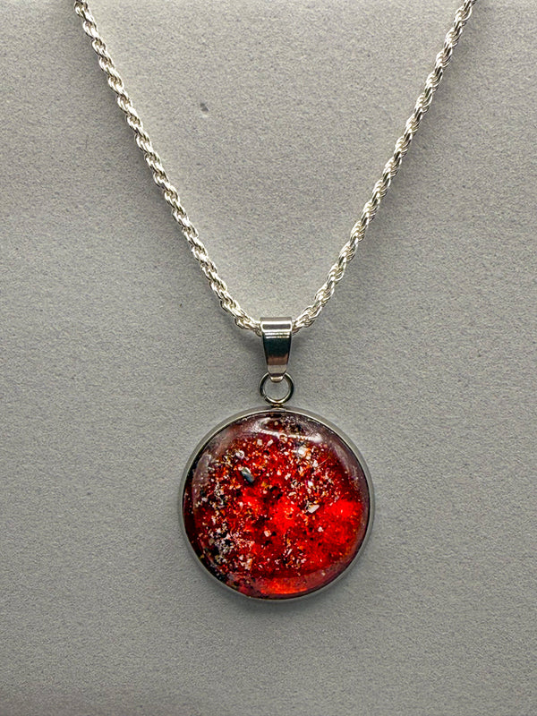 Ashes into Jewellery Round Pendant