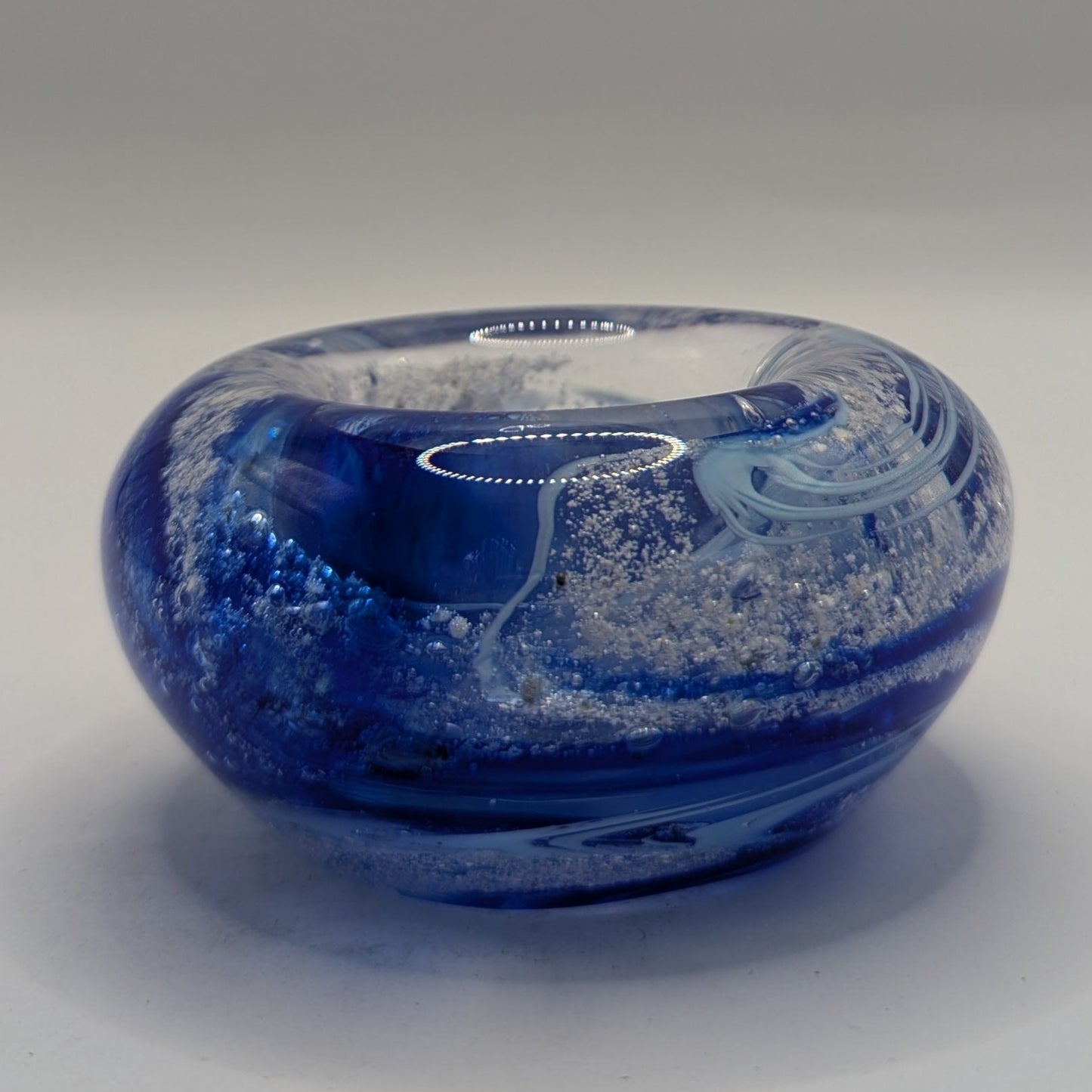 Cremation Ashes into Glass Tea Light