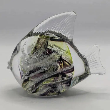 Ashes into glass fish