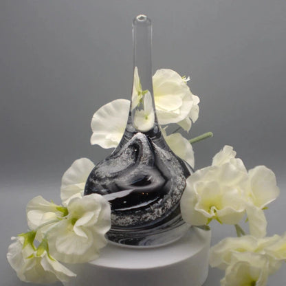 Ashes to Glass Ring Stand-Cremation Ashes Glass-Stuart Wiltshire Glass Outlet-Marbled with Ashes-Stuart Wiltshire Glass Ltd