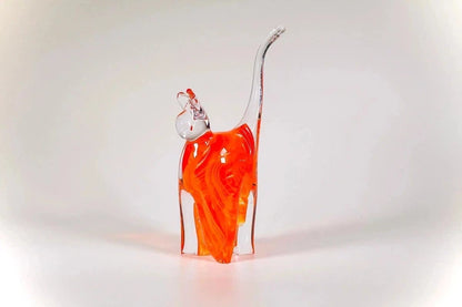 Glass Cat sculpture