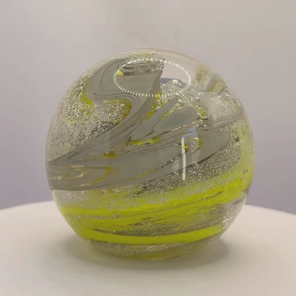 Ashes to Glass Round Paperweight