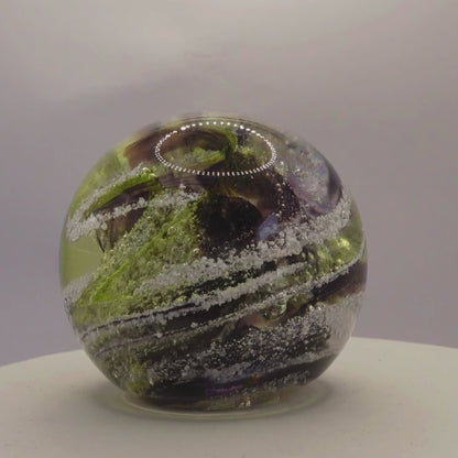 Ashes to Glass Round Paperweight