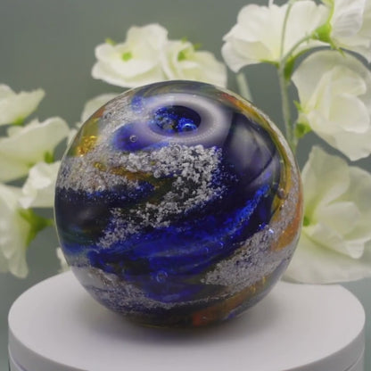 Ashes to Glass Round Paperweight