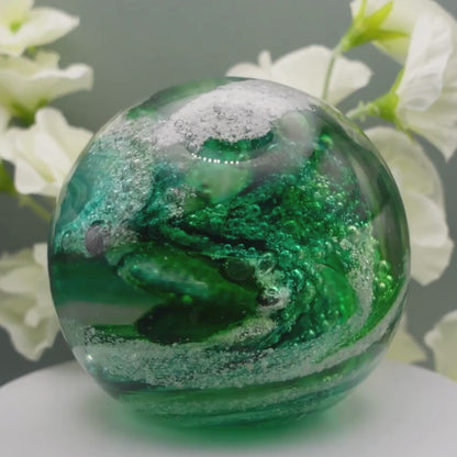 Ashes to Glass Round Paperweight