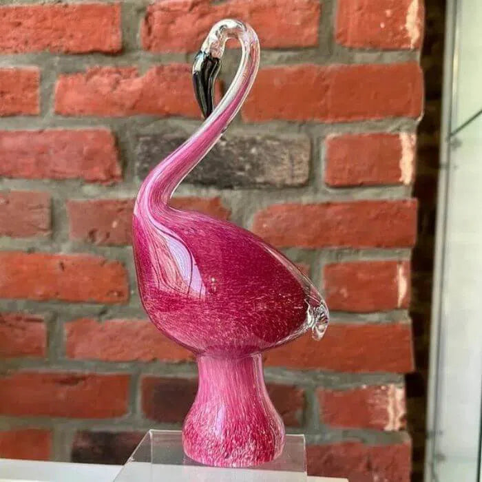 Large flamingo sculpture